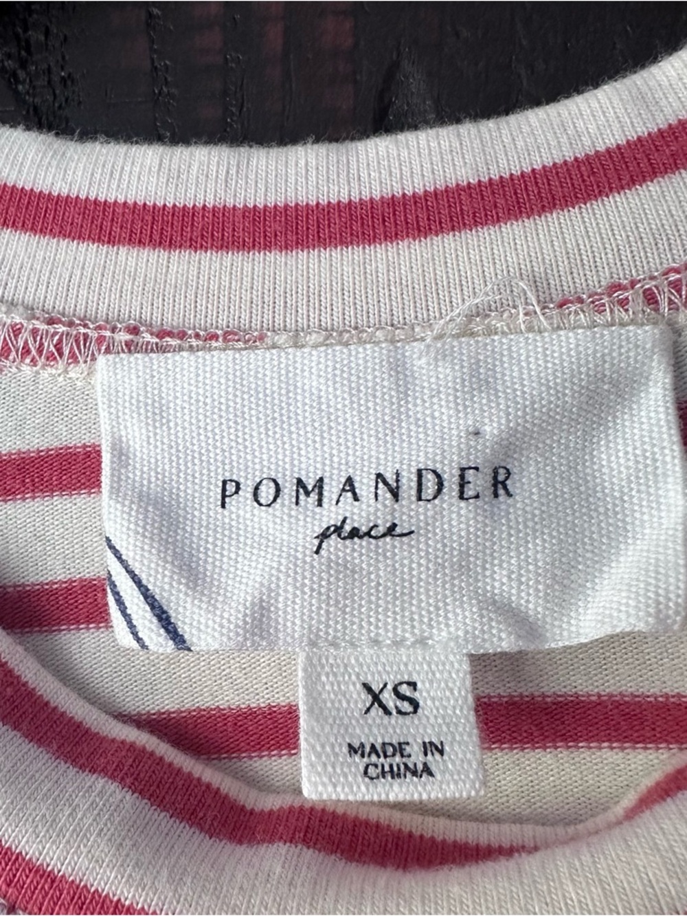 Tuckernuck Pomador Place Orange & White Striped Crewneck Oversizes Blouse XS - Picture 2 of 6